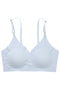 Seamless Sky Blue Scoop Bra