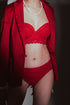 Wildflower Lace Set Red