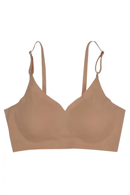 Seamless Black Scoop Bra