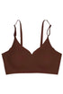 Seamless Maroon Scoop Bra