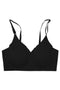 Seamless Black Scoop Bra