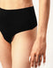 High Waisted Seamless Thong - Black - Omi Beauty