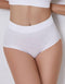 Rib Cotton Briefs - White - Omi Beauty