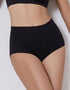 Rib Cotton Briefs - Black - Omi Beauty