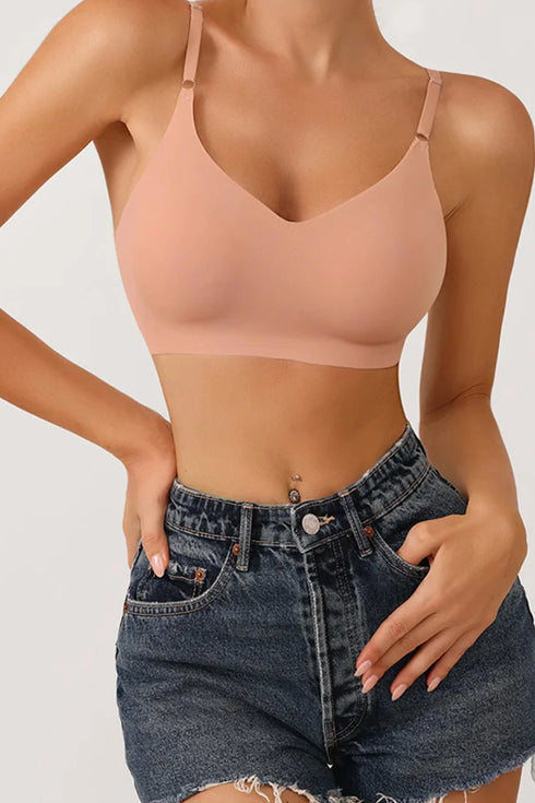 Seamless Brown Skin Scoop Bra