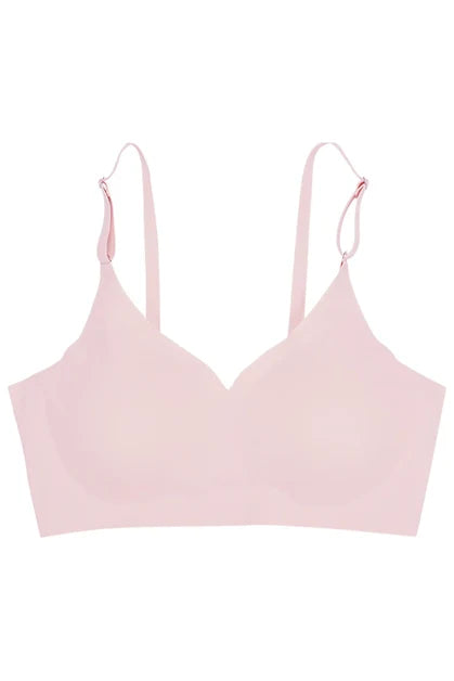 Seamless Black Scoop Bra