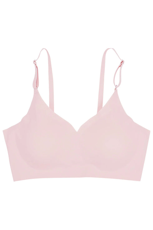 Seamless Pink Scoop Bra