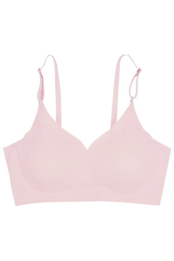 Seamless Pink Scoop Bra