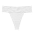 Lace thongs - White - Omi Beauty