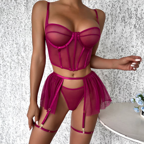 Forbidden Skirt Set - Plum - Omi Beauty