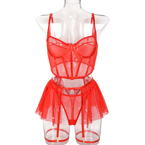 Forbidden Skirt Set - Red - Omi Beauty