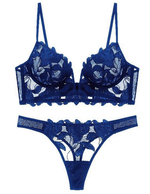 Lotus Lace set -Blue - Omi Beauty
