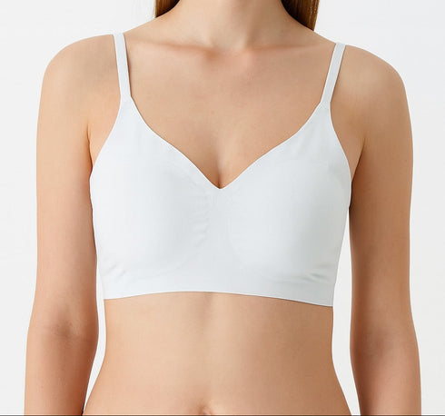 Seamless Scoop Bra - Sky Blue