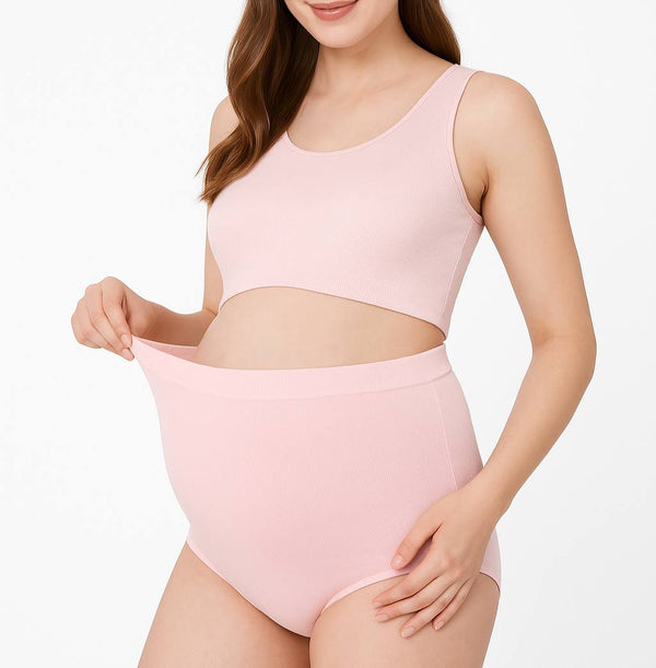 Maternity Cotton Panty Pink