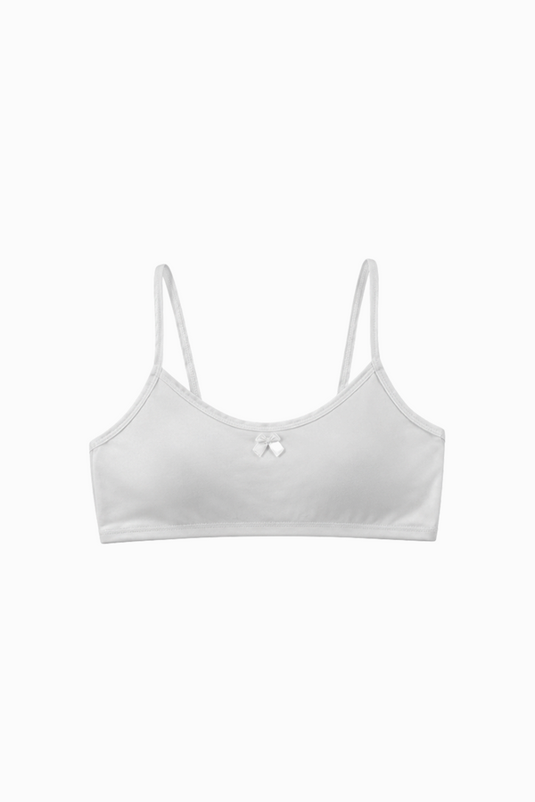 100% Cotton Teen Cami Bra | Wire-Free Girls Everyday Bra | OMI