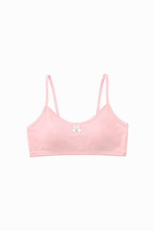 100% Cotton Teen Cami Bra | Wire-Free Girls Everyday Bra | OMI