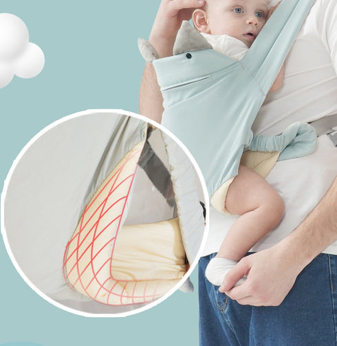 Newborn Wrap Cute Bite Towel Kid Cotton Breathable Front Facing Baby Carrier