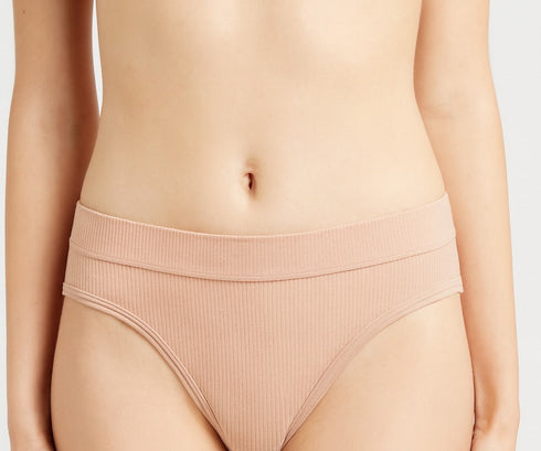 Rib Cotton Briefs - Skin