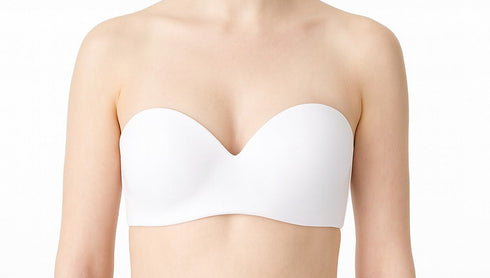 Strapless Bra - Wireless White Bra in Pakistan