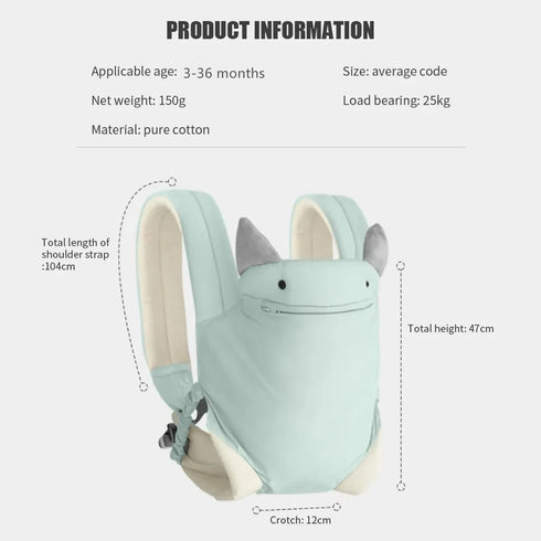 Newborn Wrap Cute Bite Towel Kid Cotton Breathable Front Facing Baby Carrier