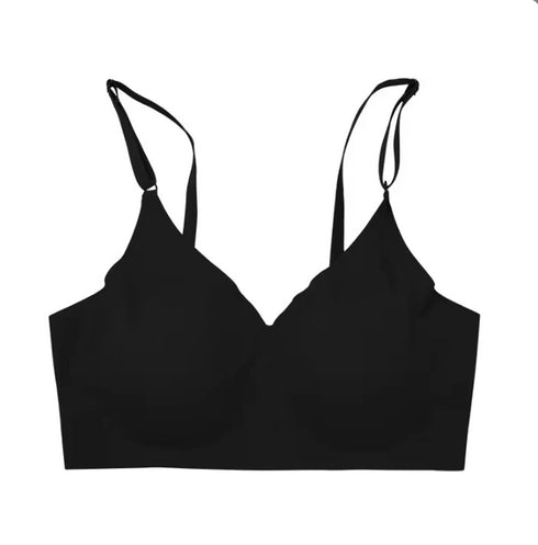 Seamless Scoop Bra - Black