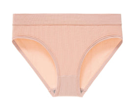 Rib Cotton Briefs - Pink - Omi Beauty