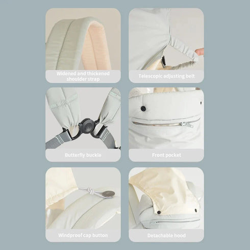 Newborn Wrap Cute Bite Towel Kid Cotton Breathable Front Facing Baby Carrier