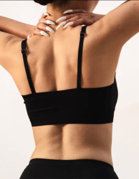 Seamless Scoop Bra - Black