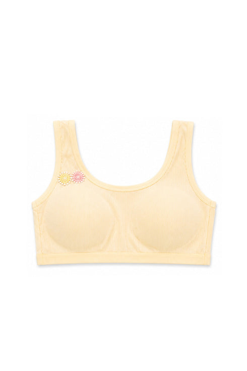 100% Cotton Girls Training Bra | Wire-Free Teen First Bra | OMI