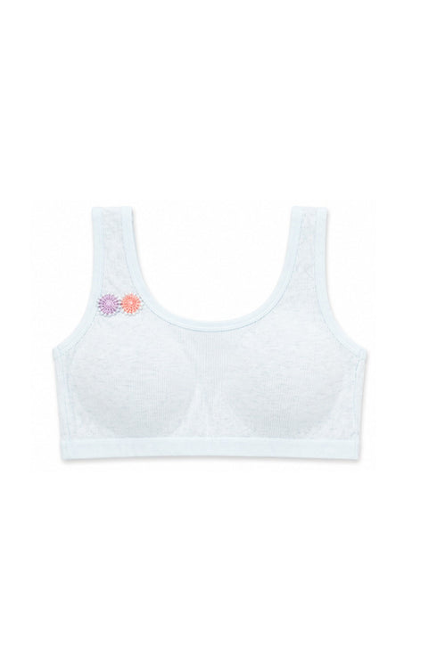 100% Cotton Girls Training Bra | Wire-Free Teen First Bra | OMI