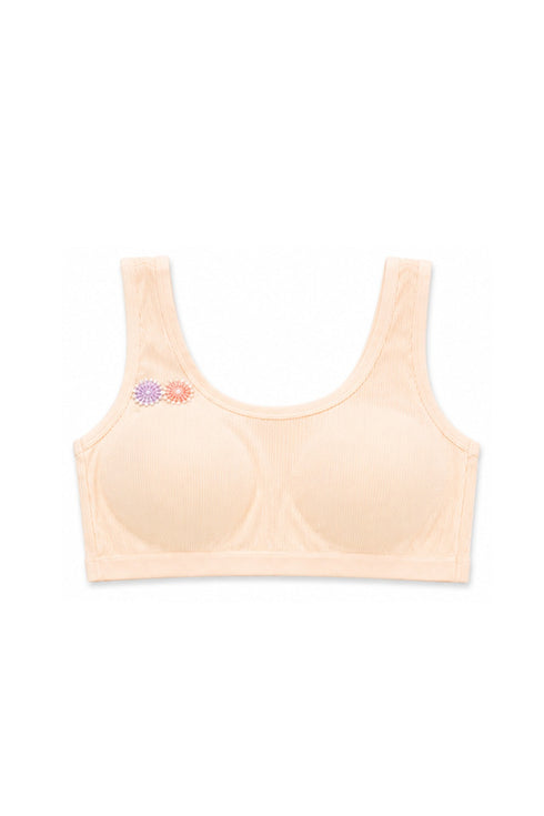 100% Cotton Girls Training Bra | Wire-Free Teen First Bra | OMI