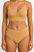 Black Rib Cotton Matching Set for Women