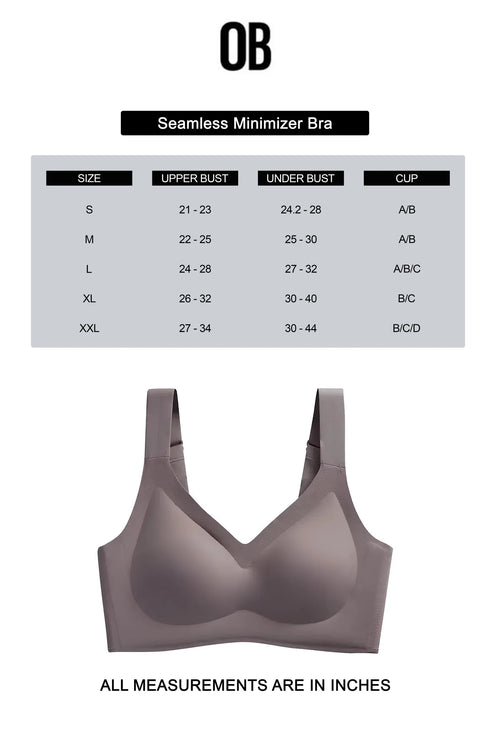 Cotton Minimizer Bra (Pink/Beige/Choco)