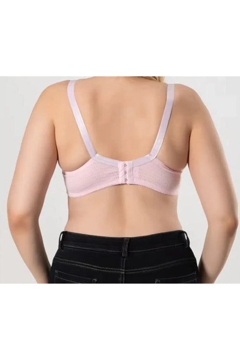 Cotton Minimizer Bra (Pink/Beige/Choco)
