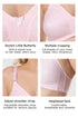 Cotton Minimizer Bra (Pink/Beige/Choco)