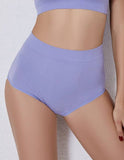 Rib Cotton Briefs - Purple