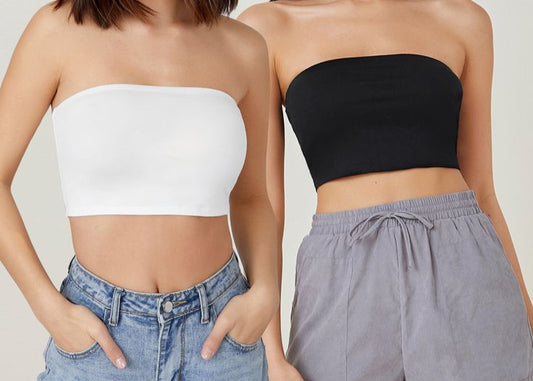 Pack of 2 - Classic Cotton Tube Top