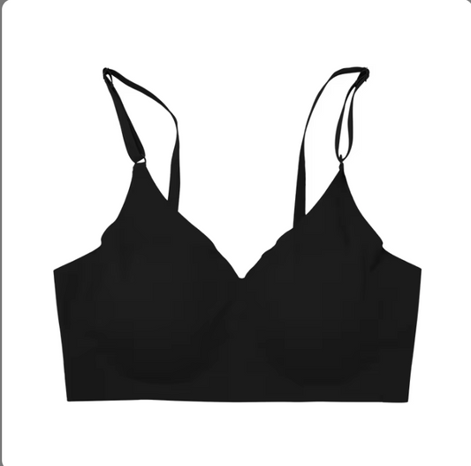 Seamless Scoop Bra - Black - Omi Beauty