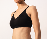 Seamless Scoop Bra - Black - Omi Beauty