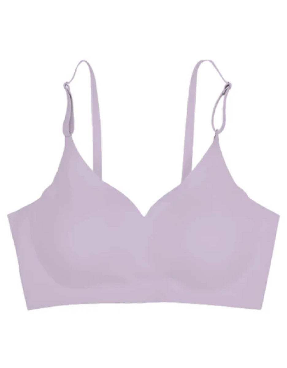 Seamless Scoop Lilac Bra — best bra for close-set breasts, Omi Beauty